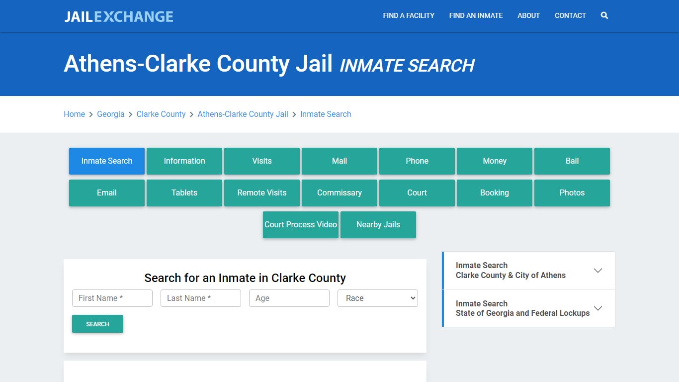 Athens-Clarke County Jail, GA Inmate Search: Roster & Mugshots